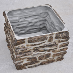 Inside Picture of Rock Planter Box