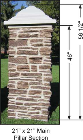 Large Pillar Dimensions