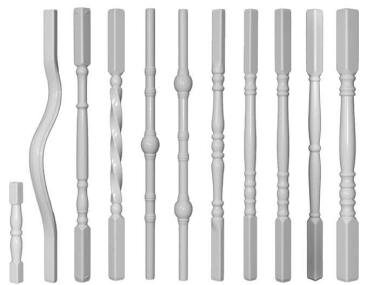 Baluster Spindles for Deck and Railing