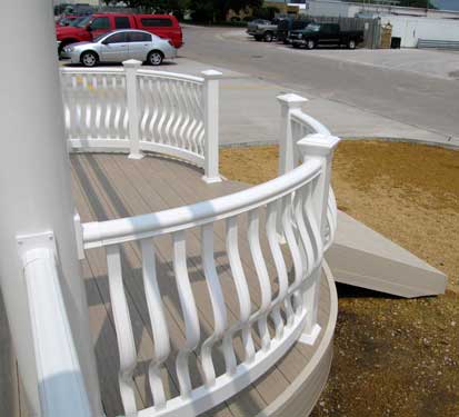 Belly Baluster shown with Railing