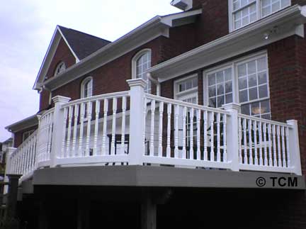 Colonial baluster on back deck