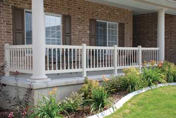 Tan Colonial 
					Deck Baluster and Spindles